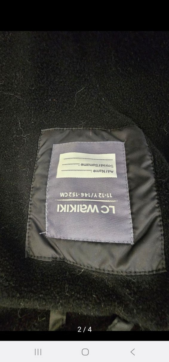 L.C.W unisex Siyah Uzun Kollu Kışlık Mont - Görsel 3