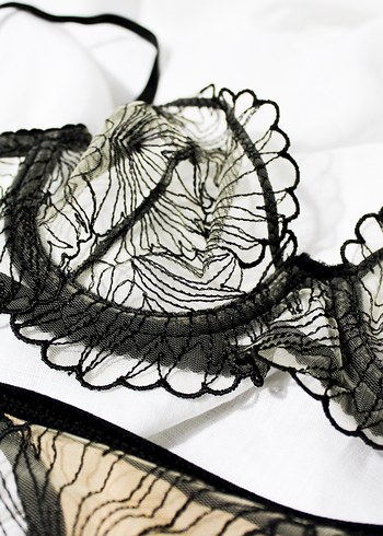 Nakışlı Nude Bralet Takımı - Görsel 2