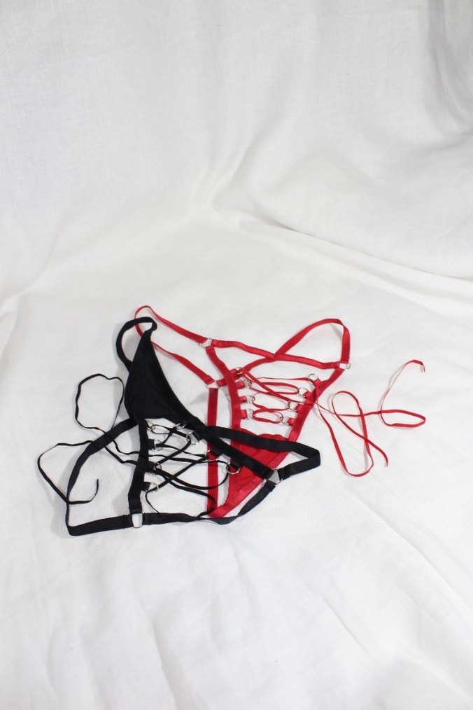 Siyah İpli Tanga - Görsel 2