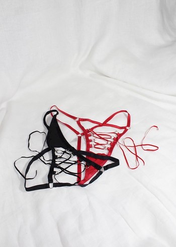 İpli Bağlamalı Kadın Tanga - Görsel 2