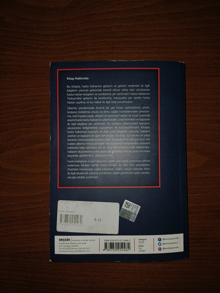 Hasta Hakları Akademik Ders Kitabı - Görsel 2