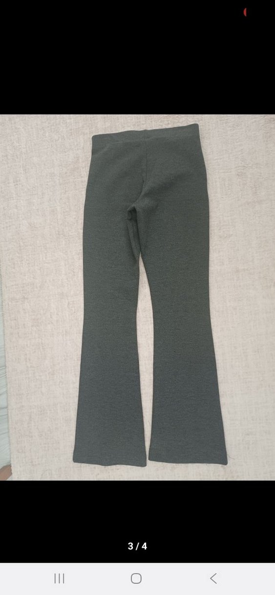 Penti gri ispanyol paça pantolon - Görsel 3