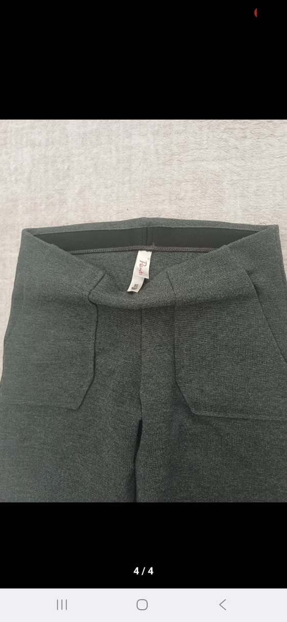 Penti gri ispanyol paça pantolon - Görsel 4