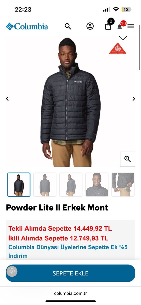 Columbia sıfır etiketli XL erkek mont - Görsel 4