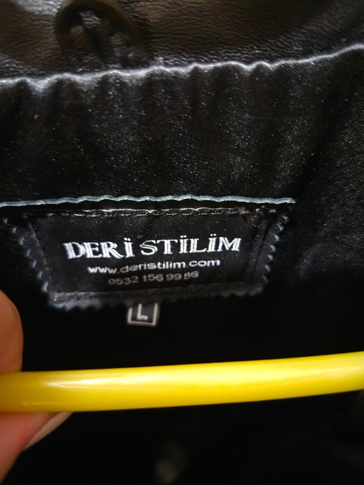 Siyah 'Gerçek' Deri Kürk Detaylı Vintage Ceket - Görsel 3