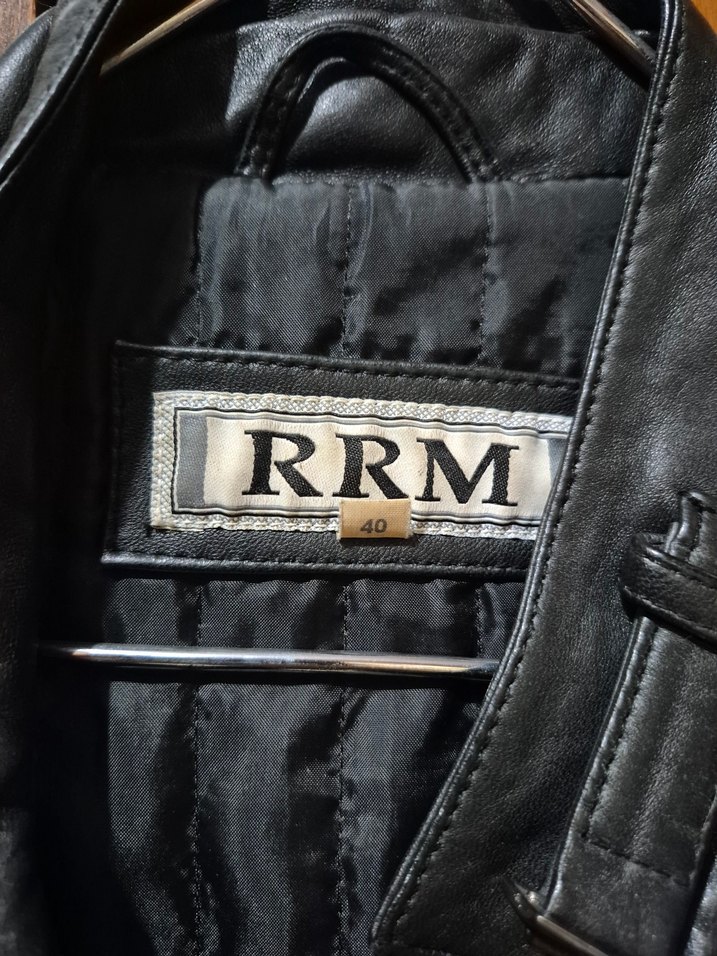 Kadın Siyah Uzun 'Gerçek' Deri Vintage Ceket - Görsel 3