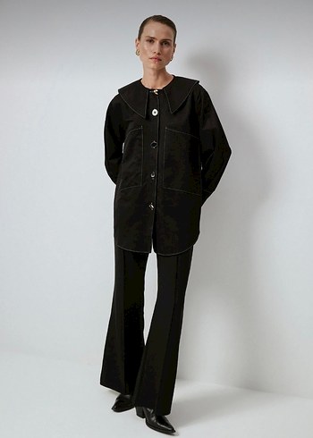 Touche Kontrast Dikişli Gömlek - Görsel 3