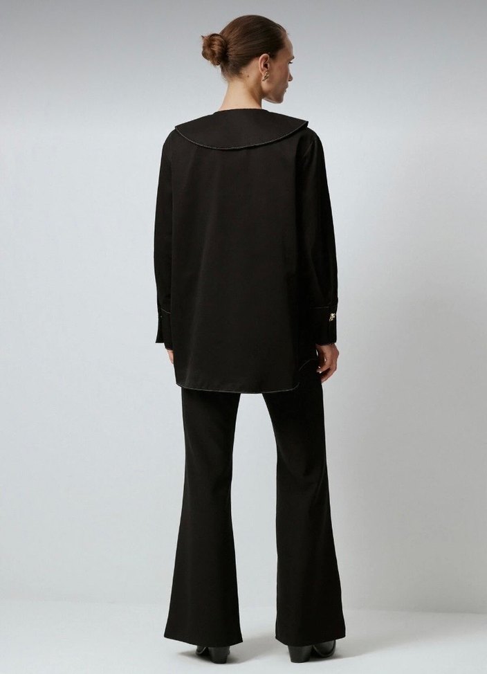 Touche Kontrast Dikişli Gömlek - Görsel 4