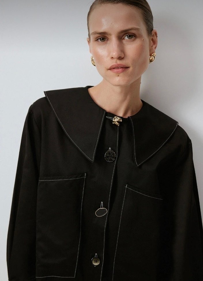 Touche Kontrast Dikişli Gömlek - Görsel 2