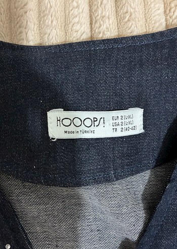 Hooops Taş İşlemeli Lacivert Denim Ceket - Görsel 6