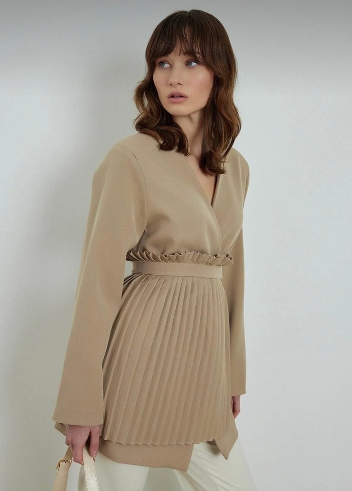 Hooops Piliseli Aksesuarlı Blazer Ceket - Görsel 3