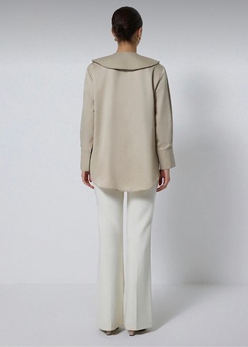 Touche Kontrast Dikişli Geniş Cepli Gömlek - Görsel 3