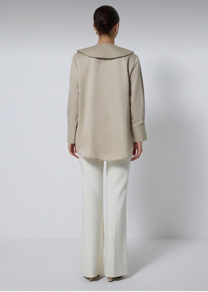 Touche Kontrast Dikişli Geniş Cepli Gömlek - Görsel 3