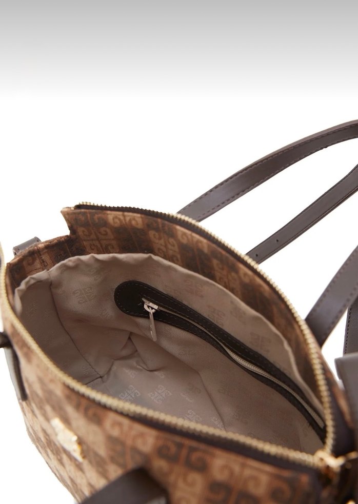 Pierre Cardin Kahverengi Baskılı Kadın Çanta - Görsel 3