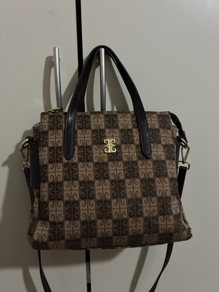 Pierre Cardin Kahverengi Baskılı Kadın Çanta - Görsel 5