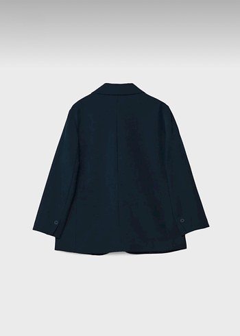 Stradivarius Lacivert Kadın Blazer Ceket - Görsel 5