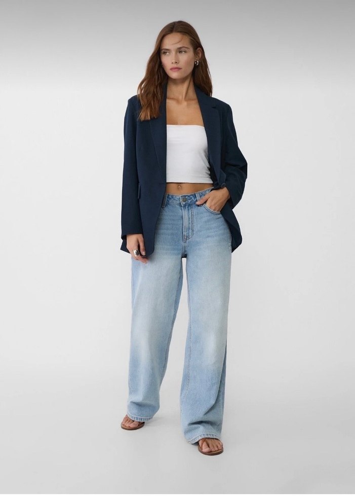 Stradivarius Lacivert Kadın Blazer Ceket - Görsel 2