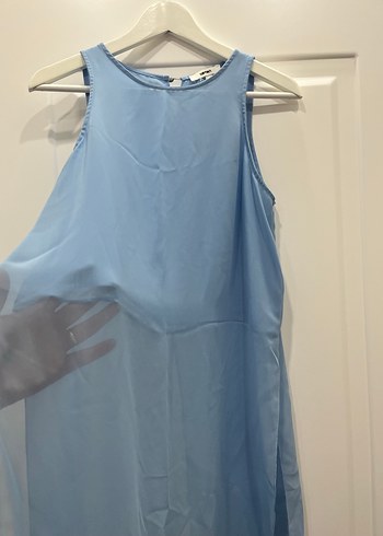 Mavi şifon tunik - Görsel 2