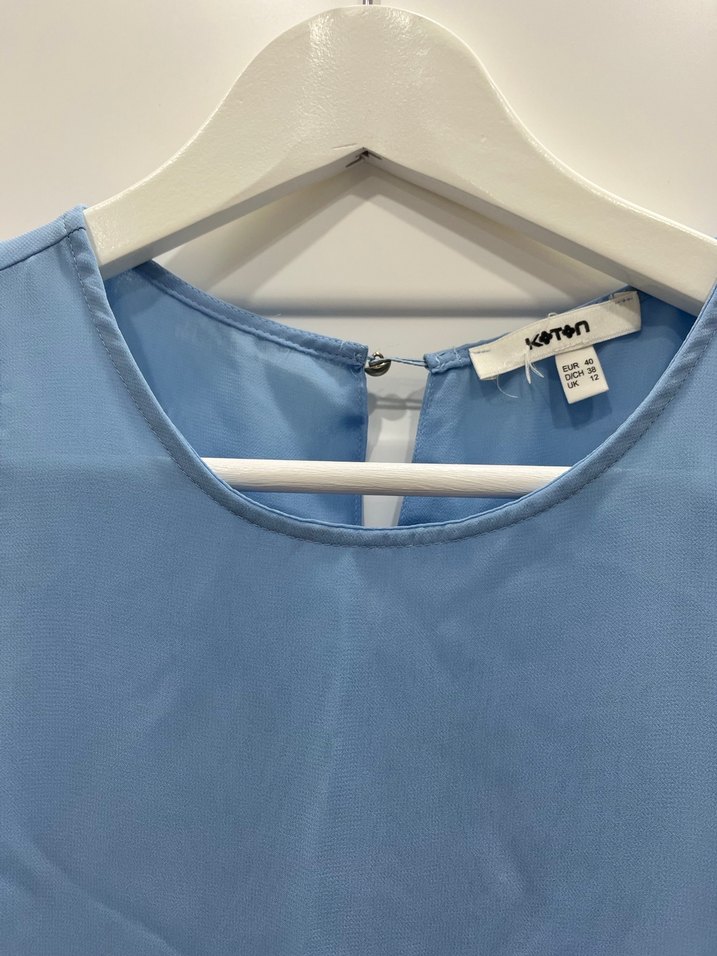 Mavi şifon tunik - Görsel 3