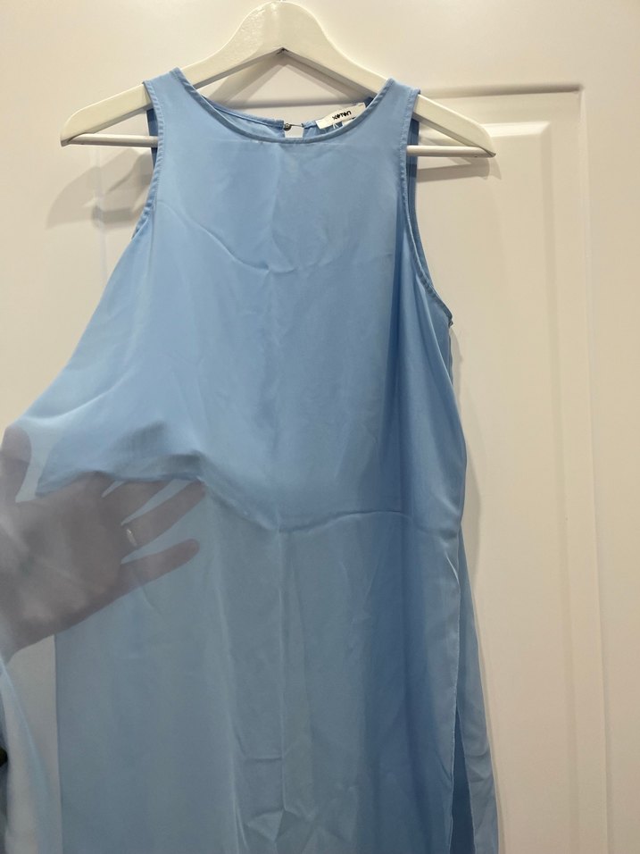 Mavi şifon tunik - Görsel 2