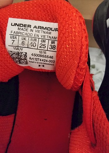 under armour Kırmızı Basketbol Ayakkabısı - Görsel 3