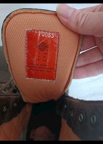 Kahverengi Harley Davidson bot - Görsel 3