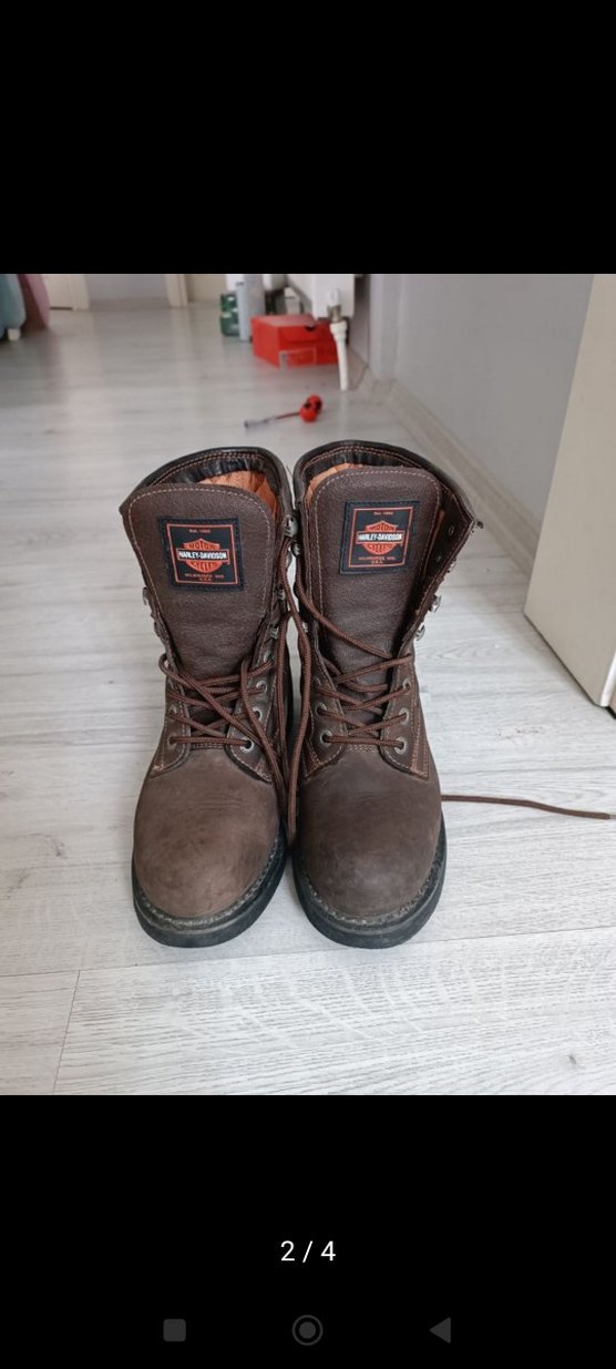 Kahverengi Harley Davidson bot - Görsel 2