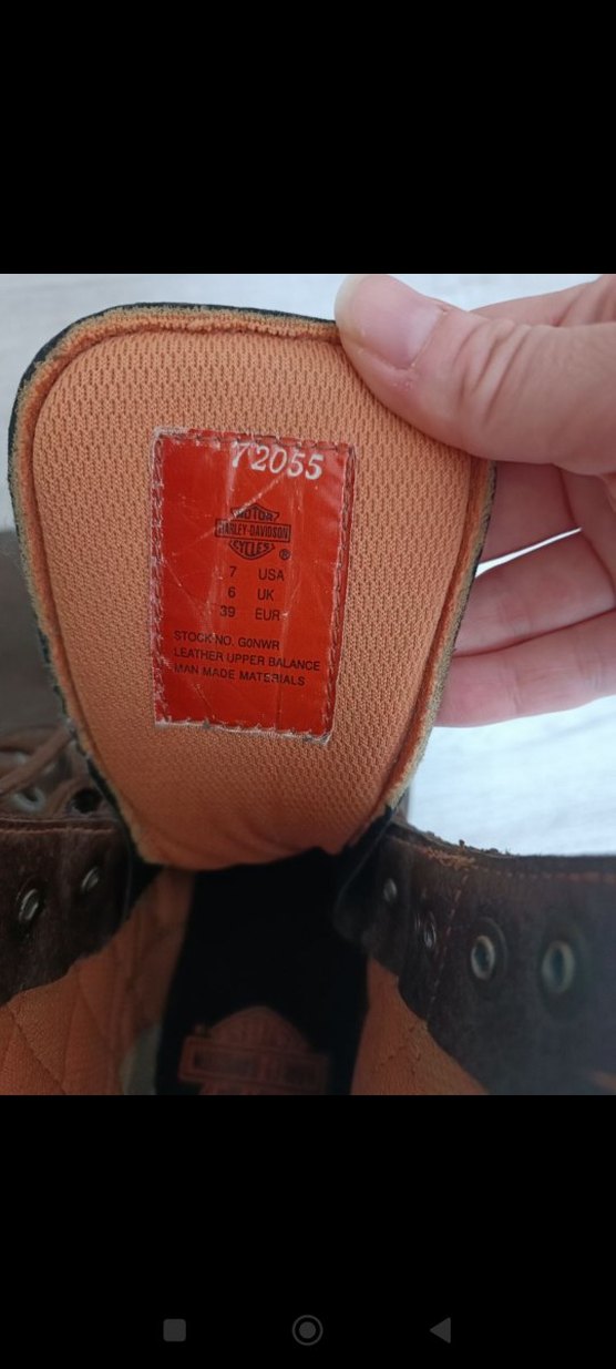 Kahverengi Harley Davidson bot - Görsel 3