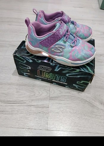 Renkli Bağcıksız ışıklı Kız Çocuk Spor Ayakkabı - Görsel 3