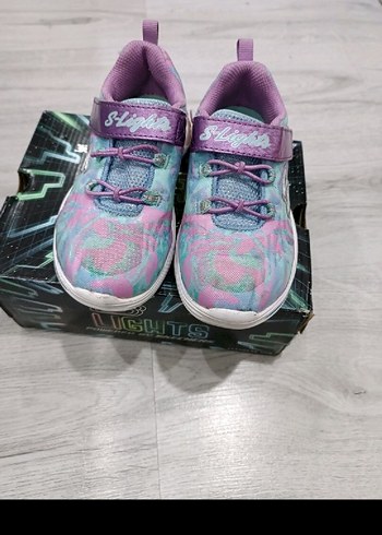 Renkli Bağcıksız ışıklı Kız Çocuk Spor Ayakkabı - Görsel 2