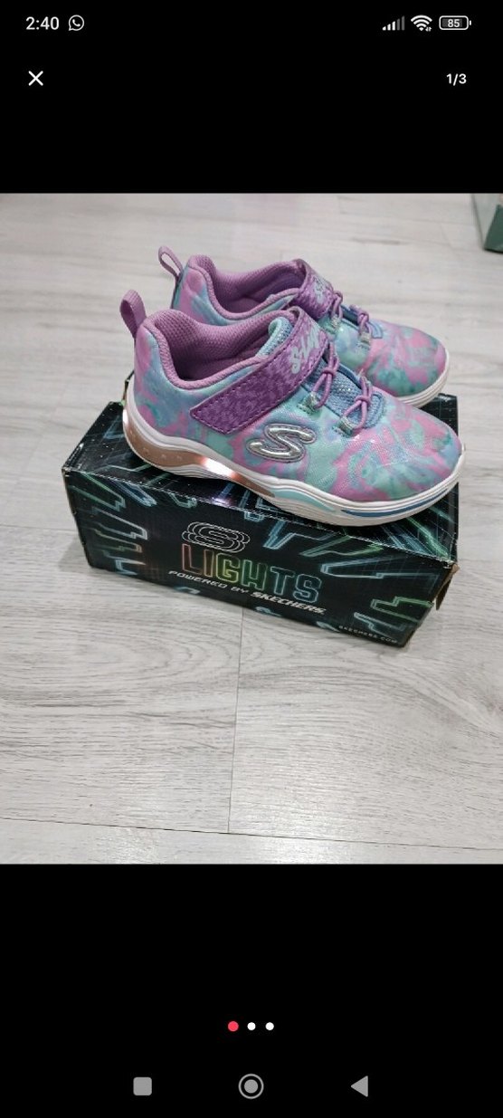 Renkli Bağcıksız ışıklı Kız Çocuk Spor Ayakkabı - Görsel 3