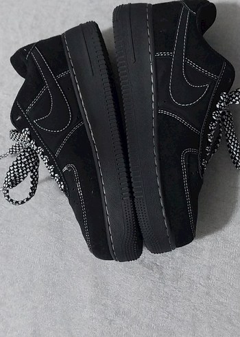 Siyah Bağcıklı Platform Topuklu Kadın Spor Ayakkabı orijinal - Görsel 4