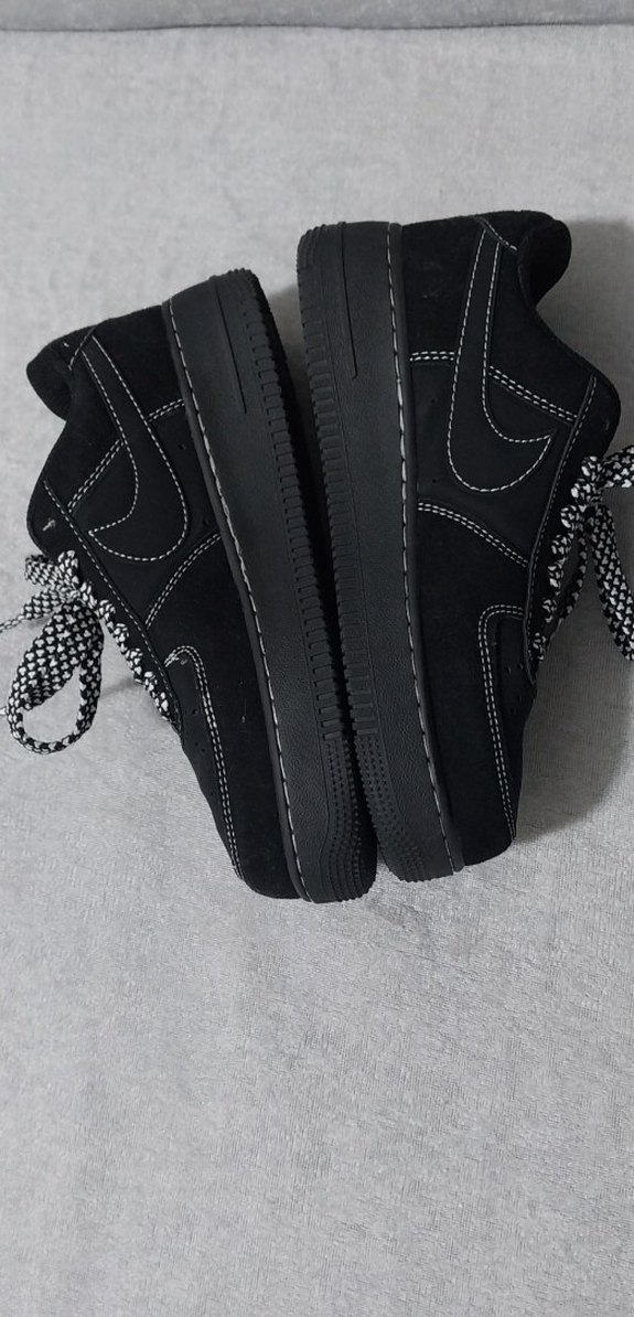 Siyah Bağcıklı Platform Topuklu Kadın Spor Ayakkabı orijinal - Görsel 4