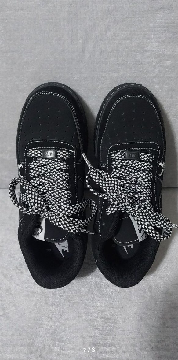 Siyah Bağcıklı Platform Topuklu Kadın Spor Ayakkabı orijinal - Görsel 2