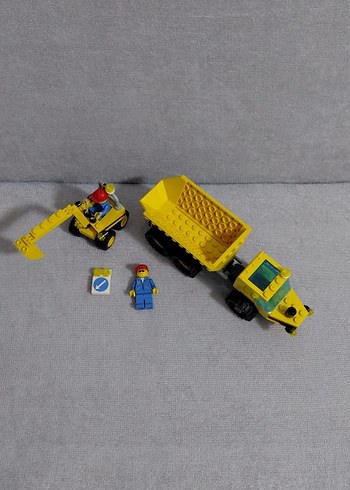 Sarı Lego İş Makineleri Seti 6581 1996 yılı koleksiyonluk - Görsel 6