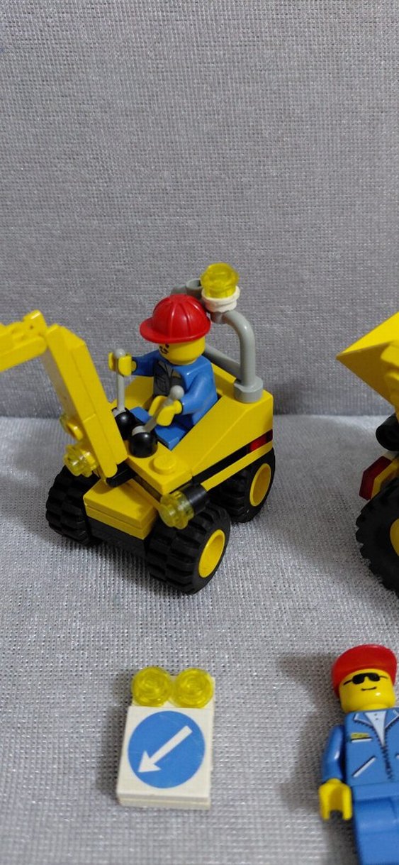 Sarı Lego İş Makineleri Seti 6581 1996 yılı koleksiyonluk - Görsel 3