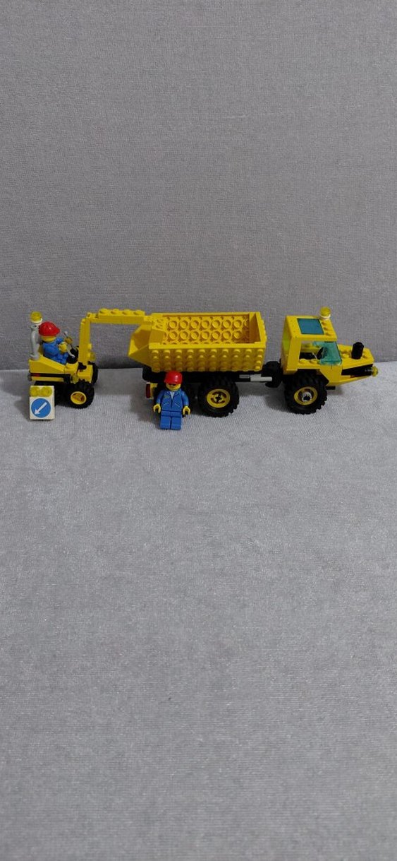 Sarı Lego İş Makineleri Seti 6581 1996 yılı koleksiyonluk - Görsel 5