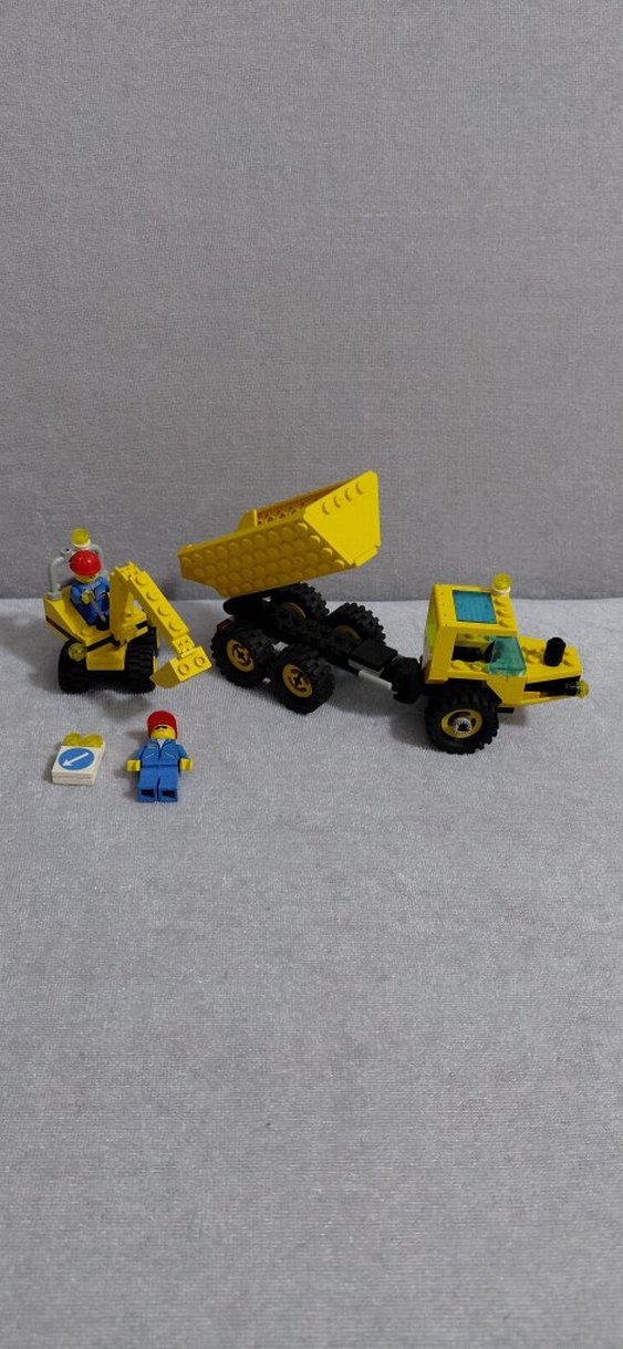Sarı Lego İş Makineleri Seti 6581 1996 yılı koleksiyonluk - Görsel 2