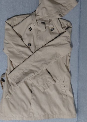 Bej Düğmeli Midi 11/12 yaş LCW Trençkot - Görsel 3