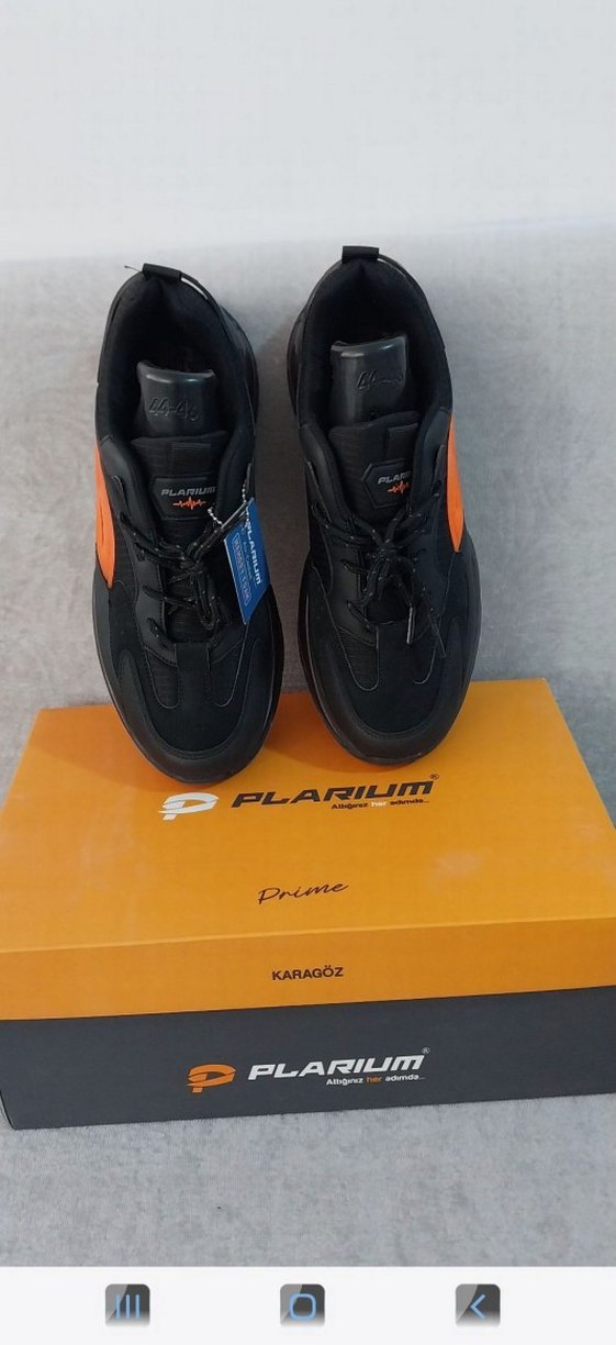 Siyah Bağcıklı Erkek Spor Ayakkabı 44 numara orijinal - Görsel 2