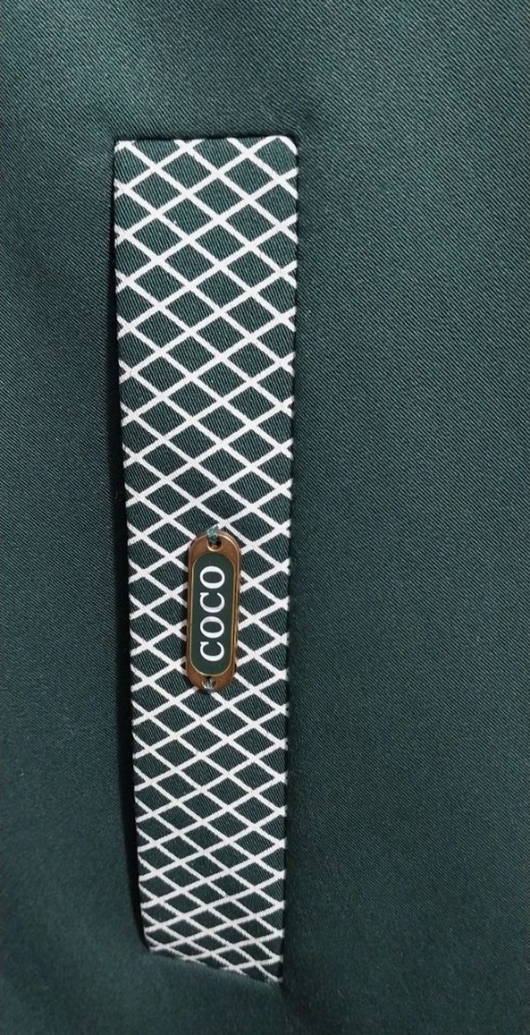 Uzun Kollu Yeşil Kadın tesettür abiye - Görsel 3