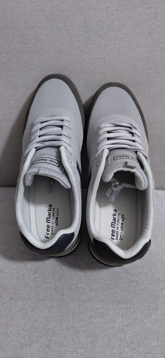 Gri Erkek Spor Ayakkabı Bağcıklı Model 43 numara - Görsel 3