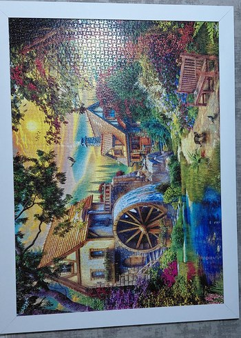 Renkli Doğa Temalı çerçeveli 4000 parça Puzzle - Görsel 9