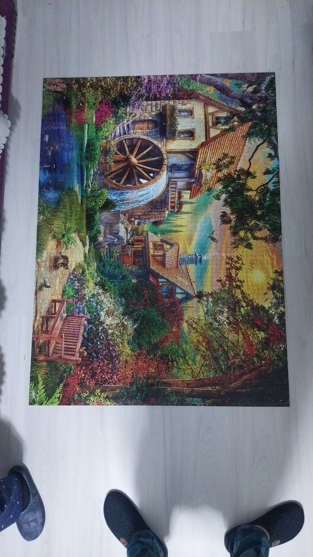 Renkli Doğa Temalı çerçeveli 4000 parça Puzzle - Görsel 2