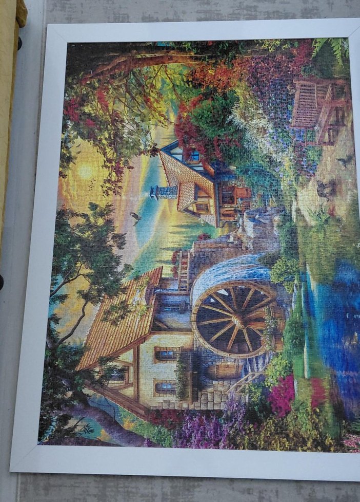 Renkli Doğa Temalı çerçeveli 4000 parça Puzzle - Görsel 3