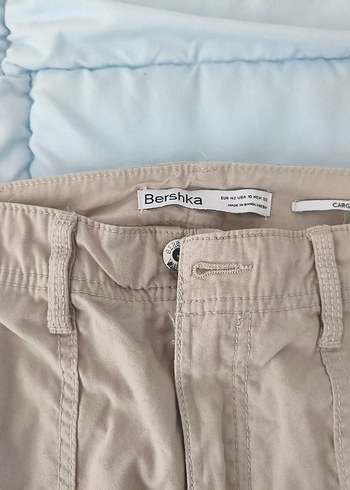 Bershka Bej Kargo Pantolon