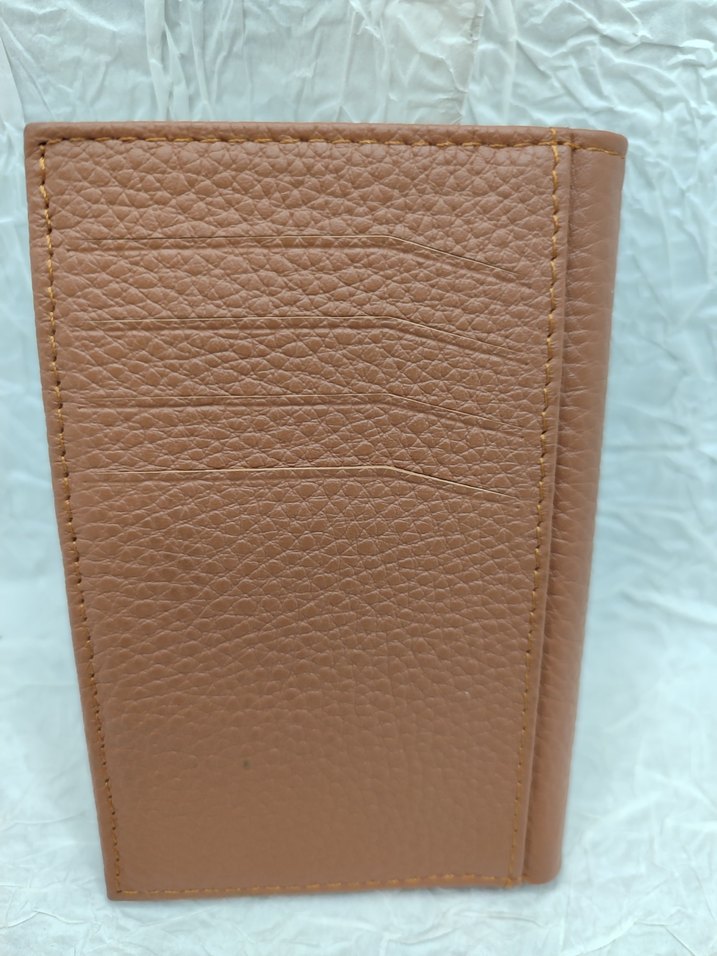 Parlak Kahverengi Minimalist Erkek Cüzdan - Görsel 4