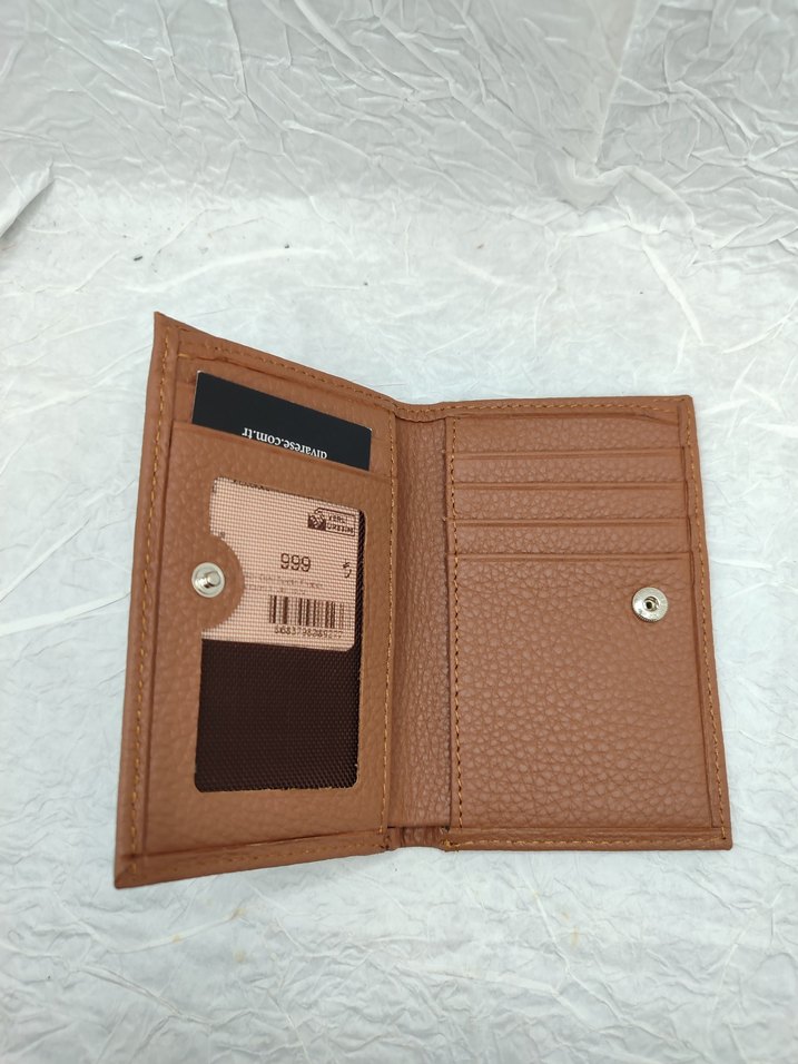 Parlak Kahverengi Minimalist Erkek Cüzdan - Görsel 2
