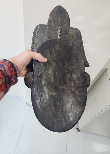 Afrika Ahşap Maske, Mask. Duvar süsü - Görsel 4