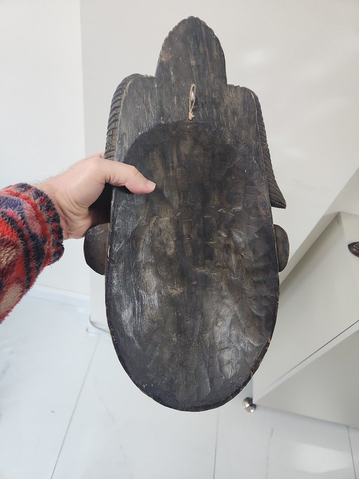 Afrika Ahşap Maske, Mask. Duvar süsü - Görsel 4